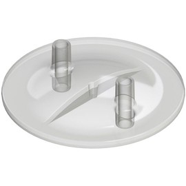 Kerbl Milking Bucket Lid Flat 16 x 20 mm Transparent 2 Spouts