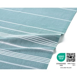 Fit-Flip Hammam Towel Made of 100% Recycled Cotton, Sustainable and Natural, Sauna Towel, Beach Towel, Bath Towel, Yoga Towel, Teal, 100 x 200 cm, Sultan