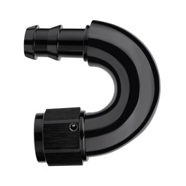 EVIL ENERGY 6AN 180 Degree Push Lock Fitting One Piece Full Flow Hose End