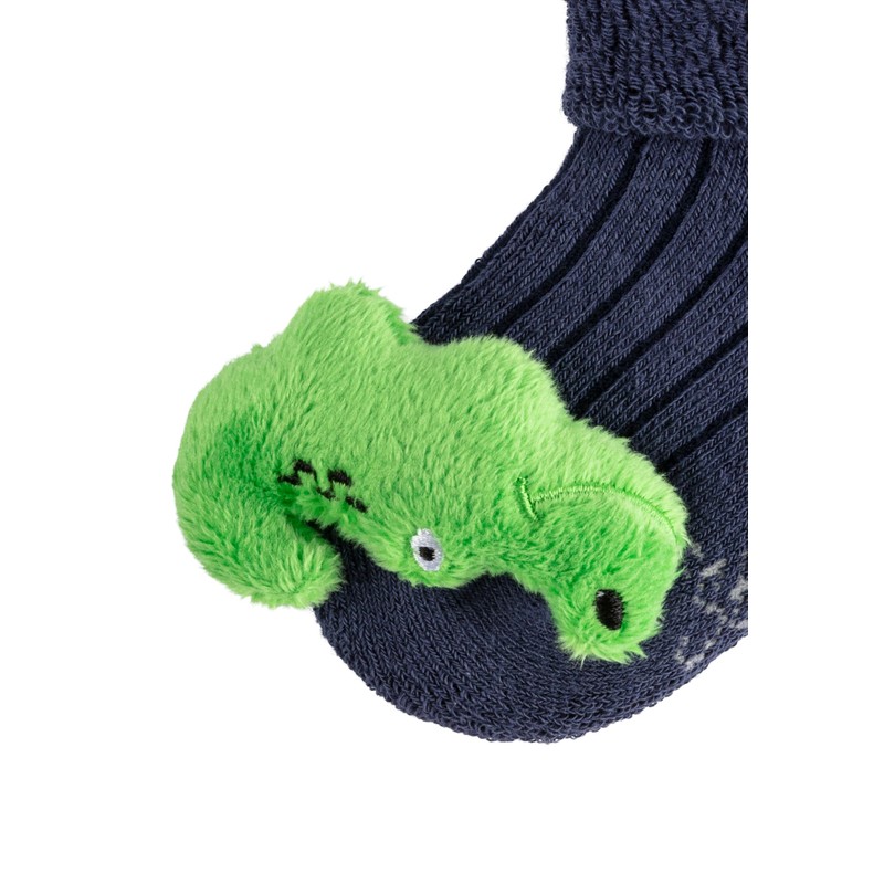 Sterntaler baby_boy's Rasselsocken Krokodil rattle socks crocodile, blue, 16