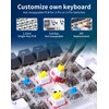 Aula F87 Pro Wireless Mechanical Keyboard, Tri-Mode Bluetooth/2.4GHz/USB-C, 87-Key TKL