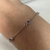 jewellerybox Sterling Silver Alexandrite CZ June Adjustable Bracelet