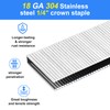 SimCos 18 Gauge 304 Stainless Steel 1/4" Narrow Crown Staples