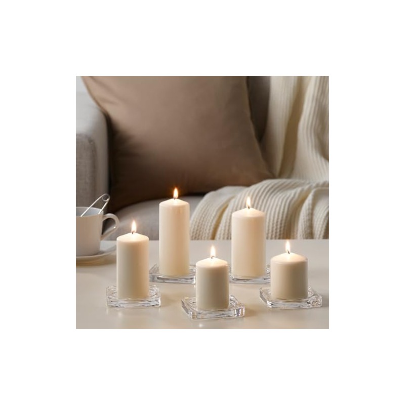 IKEA.. 803.779.37 Fenomen Unscented Block Candle, Set of 5, Natural