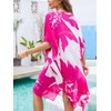 Moss Rose Caftan for Women Beach Cover up Swimsuit Kimono