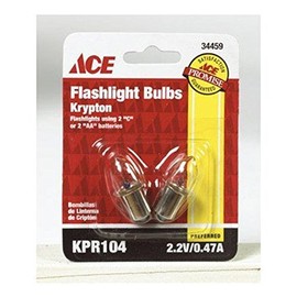 Bulb, Flashlight, Krypton, 2.2 Volt, KPR104, 2/PK - No. 34459