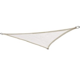Green Bay Sun Shade Sail Triangle HDPE Breathable UV Block Sunscreen Awning Canopy White with Free Rope 2x2x2m
