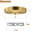 MAYOMAJO 6 Inches Light Canopy Kit with Heavy Duty Replacement