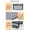 bepisof 6Pack Black Mesh Business Card Holder, Metal Mesh Card
