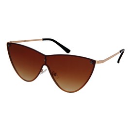 Edge I-Wear One-piece Cateye Women Sunglasses Flat Tinted Lens 55693-FLFM-2(ap2)