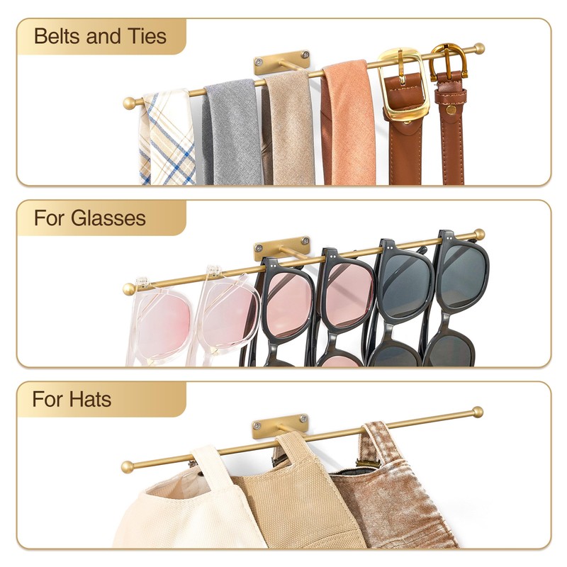 Wall Hanging Jewelry Organizer: 12.6'' Necklace Holder for Earring, Bracelet,