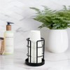 HillSpring Metal Bathroom Cup Dispenser, Sturdy Storage Holder for 3/4