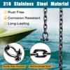 Deck Man Boat Anchor Chain 316 Stainless Steel Marine Grade