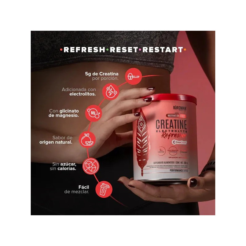 Creatina Con Electrolitos Refresher Sabor Watermelon Splash Watermelon Splash