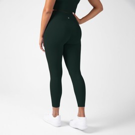 YITTY Active Women's UltraLuxe Crossover High-Waist Legging, Athleisure, 4-Way-Stretch, Everpine, L, 7/8 Length
