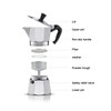 Stovetop Coffee Maker Aluminium Octagonal Coffee Pot Kettle Moka Pot