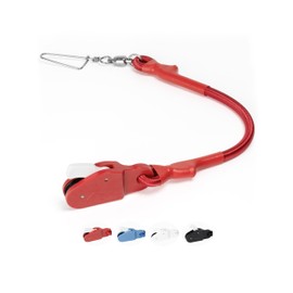BLUEWING Outrigger Halyard Lock Pulley Single with Ball Bearing Snap Swivel for Offshore Fishing, Red