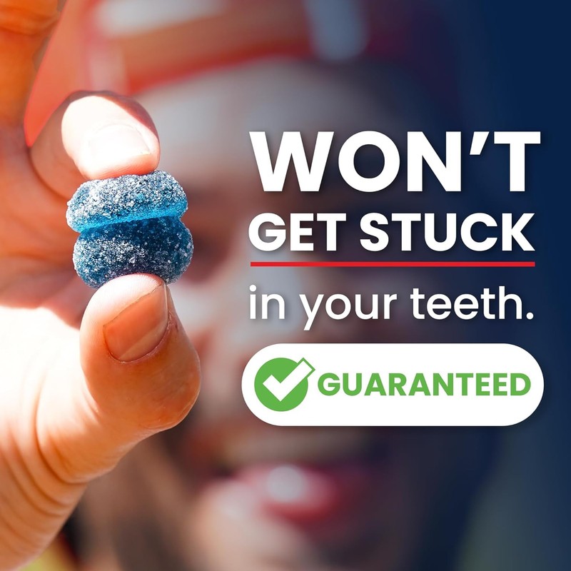 SaltStick Energy Gummies with Electrolytes, Strawberry, Easy to Chew Electrolyte