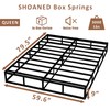 SHOANED Metal Box Spring Queen Size - 9 Inch High