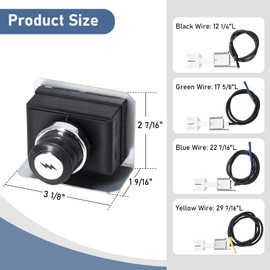 Criditpid 7629 Grill Igniter Kit for Weber Genesis 300 Series, Genesis E330 EP330 S330 CEP330 Grill Parts with Front Control (2011-Newer), Weber 65946 Electrodes Ignitions Starter Replacement Parts