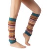 iB-iP Women's Ballet Dancer Warm Aerobic Stretch Leg Warmers, turquoise