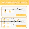 Fairy Lights Distributor, Gcstnn Splitter for Christmas Lighting, 1 to