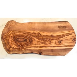 16" Rustic Handmade Olive Wood Bark Edge Charcuterie Board by Orchard Hardwoods- For Cutting, Chopping, Serving. Wooden Slab, Cheese Board- In Sm 12", Med 16, Lg 20, XL 24. (Medium 16x6-7x0.8 inch)