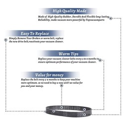 Belt Replacement Part for Bissell, Style 7 9 10 12 14 16 (Generic) (1) # Compare to Part 17364