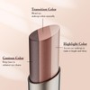 3-Color Gradient Eyeshadow Stick, Waterproof Cream-to-Powder Eye Shadow, Long-Lasting Blendable