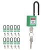 10Set 38mm/1.5in Safety Padlock Engineering Insulation DustProof for Factories Construction
