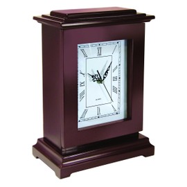 PS Products Ps Concealment Clock - Rectangle, Mahogany (Pack of 1)