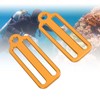 Scubas Diving Slide Fixing Buckle Stoppers Aluminium Alloy Lightweight Weight