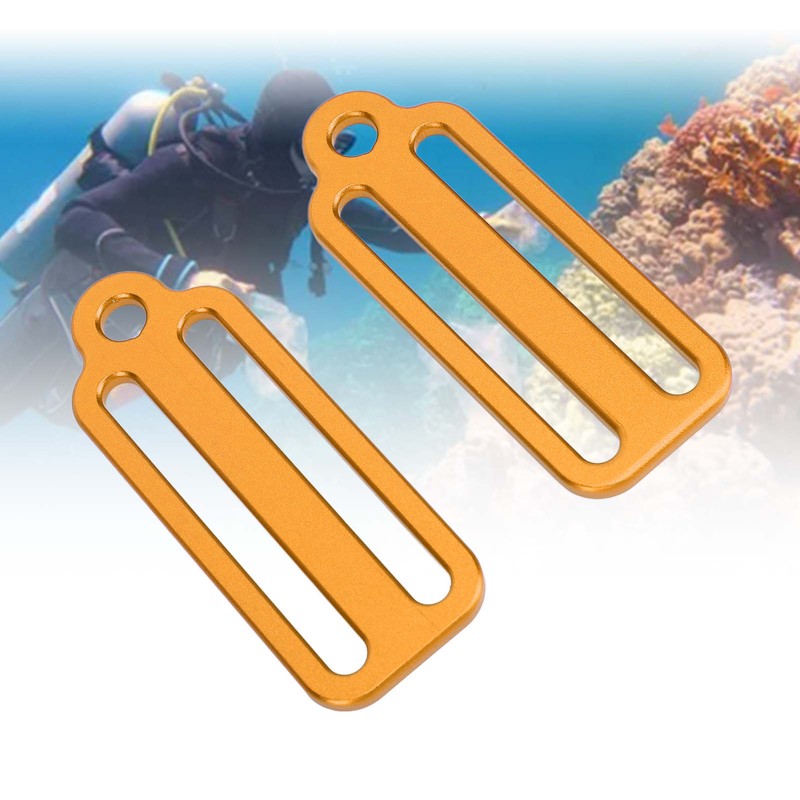 Scubas Diving Slide Fixing Buckle Stoppers Aluminium Alloy Lightweight Weight