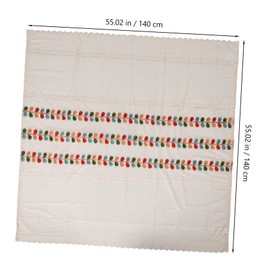 BIUDECO Holiday Party Tablecloth Rectangular Winter Decor Christmas Dinner Table Cover Washable Polyester Elegant