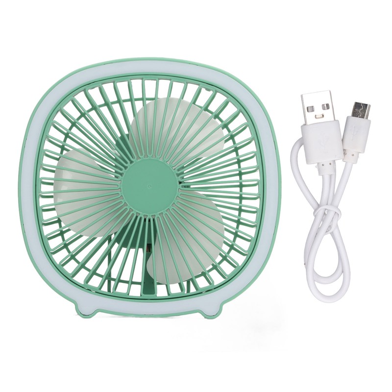 Desktop Fan Power Adjustable Low Noise Rechargeable Mini Portable Vertical