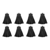 sourcing map Pack of 8 1.18 Inch Leather Tassel Key
