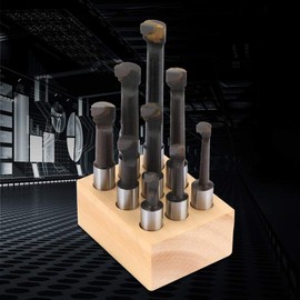 Boring Bar, 9pcs HSS Material 1/2" Round Shank Boring Bar Set Machine Tool Accessories