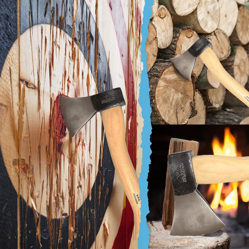 Prandi 3.003 German Hatchet 1.32lb - Hickory Handle 14.18in with