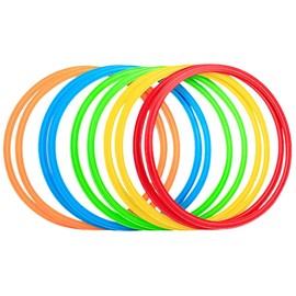 Kenkenpa Ring Kenkenpa 11 inches 10-Piece Set Indoor and Outdoor Play Compatible Kenkenpa Ring Training Ring Loop Ring Speed Ring Soccer Practice Balance Improvement 5-Color Flat Ring