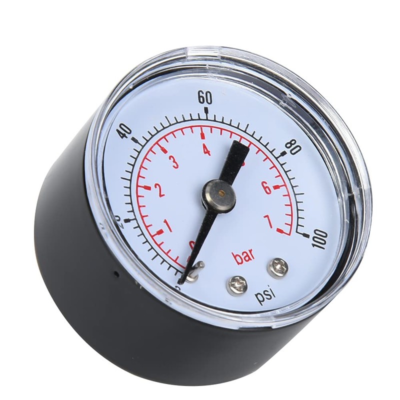 Mechanical Pressure Gauge Measuring Tool 1/8 Inch BSPT Back Connection