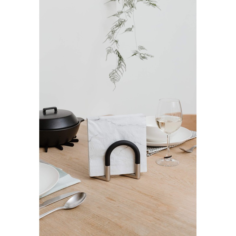 Umbra Swivel Adjustable Napkin Holder, Black/Nickel, Model Number: 330705-047