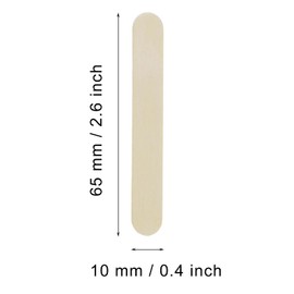 Shapenty Small Wooden Craft Sticks Wax Sticks Bulk for Christmas Party Ornaments Art Craft Building Projects Resin Epoxy Paint Mixing Classroom Counting Activity, 100PCS (2.6 x 0.4Inch)