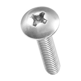METALLIXITY Machine Screws Phillips Head(M4-0.7x16) 230Pcs, Steel Round Head Phillips Drive Furniture Bolts - for Woodworking & Furniture Assembly, Silver