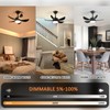 RHEAFON Ceiling Fans with Lights and Remote,30 Inch Smart Ceiling