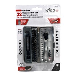 WIHA 32 Pc. GoBox Security Bit Set w/ Mini Ratchet