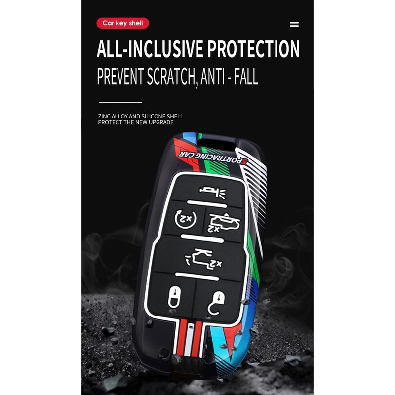 ontto luminous car key fob cover fit for Dodge RAM