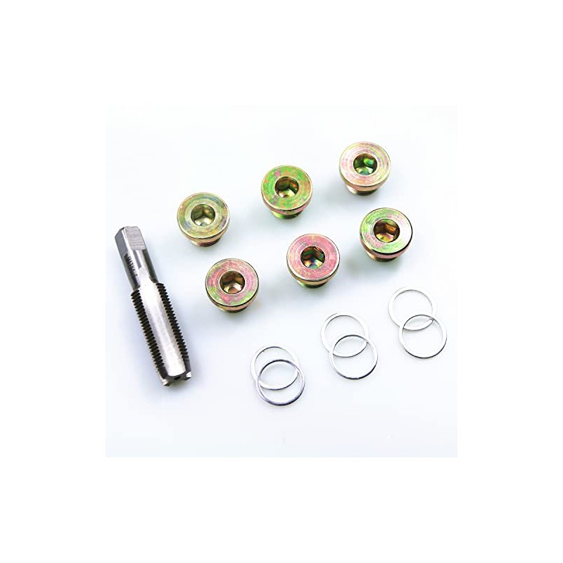 BestsQ Oil Drain Plug Tap Thread Repair Kit Oil Pan