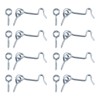 Zorfeter 8 Pcs 1.5" Cabin Hook Eye Latch Zinc Plated