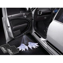 NewL 2 Pcs Led Car Door Welcome Light for Angel Wings Logo Symbol Projector Lights Ghost Shadow Light
