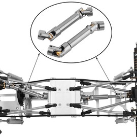 Pothyes Drive Shaft Stainless Steel Heavy-Duty Driveshafts for Axial SCX10 PRO AXI03028 1/10 RC Car Crawler Upgrade
